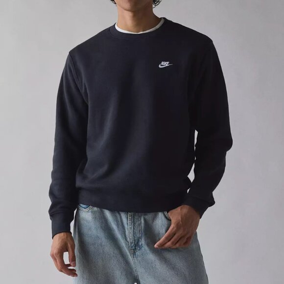 NWT Nike Club Fleece Crew Neck Cotton Sweatshirt - Picture 3 of 3